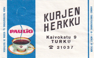 Turku,.Kurjen  Herkku, Paulig   b581