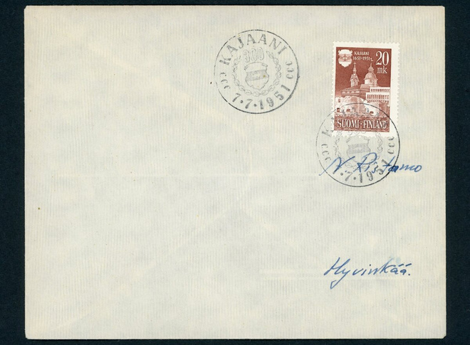 FDC 1951 Kajaani tuloleimalla