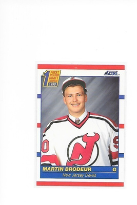 1990-91 Score #439 Martin Brodeur New Jersey Devils MV RC