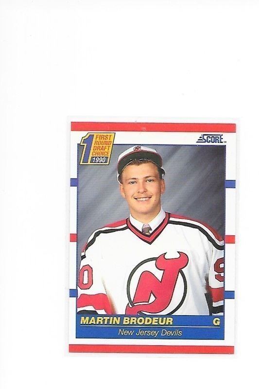 1990-91 Score #439 Martin Brodeur New Jersey Devils MV RC