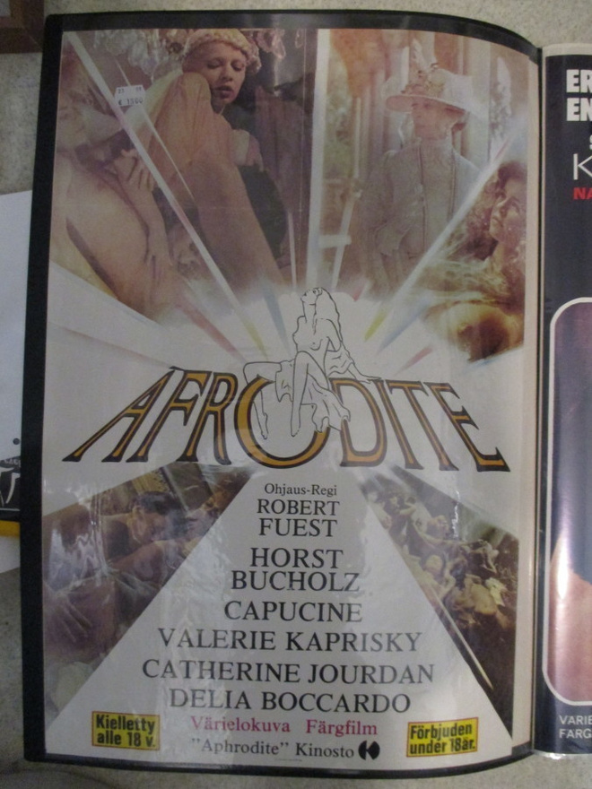 Afrodite (Robert Fuest, 1982) - vanha elokuvajuliste