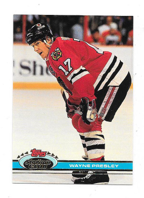 1991-92 Stadium Club #215 Wayne Presley Chicago Blackhawks