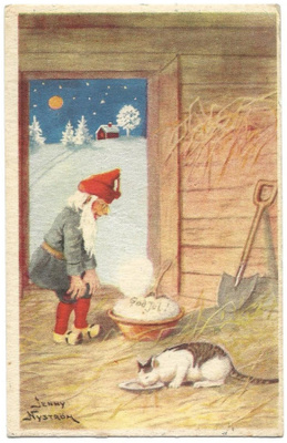 Jenny Nyström joulukortti (1940-luku)
