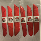 Ristipistopakkaus / ristipistotyö 6 kpl lautasliinarenkaita - pikkukuva 2