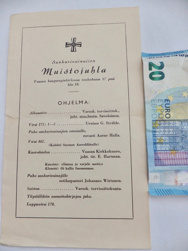 VANHA Ohjelma Sankarivainajien Muistojuhla Vaasa