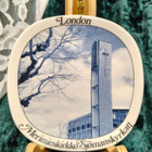 Lontoo Merimieskirkko seinälautanen Ø12 cm - pikkukuva 1