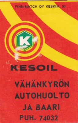 Vähänkyrön Autohuolto ja Baari, KESOIL    b585