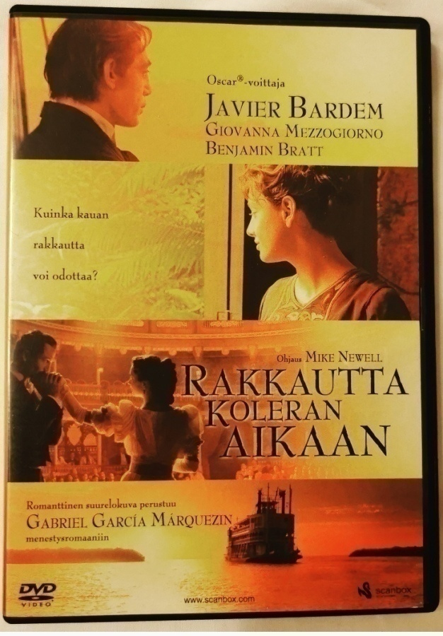 Rakkautta Koleran Aikaan Dvd