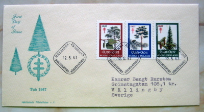 JAKOBSTARS FILATELISTER  r.f. TUB 12.5-67 (97)