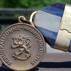 Upseeri merkki. Kullanvärinen solki. Siisti nauha. - pikkukuva 5