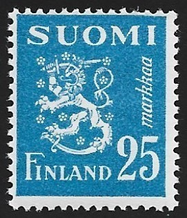 1950 M-30 L 25 mk vaaleansininen ** Lape 401 b HSP Lm 6