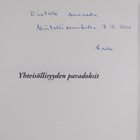 Kalle Haatanen : Yhteisöllisyyden paradoksit (signeerattu... - pikkukuva 3