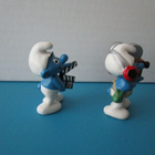 Vintage Schleich Smurffi figuurit, elokuvan tekijät, 2kpl - pikkukuva 3