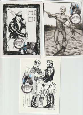 Tom of Finland maksimikortit 3kpl
