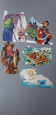 Kiiltokuva, vanhoja kiiltokuvia 1970-80 vaiheilta, n. 5 kpl