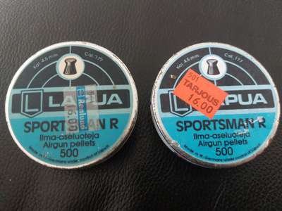 Lapua ilma-aseluodit 2 pakettia.