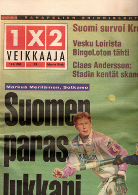 Veikkaaja n:o 24 1995   Katso kuvat.