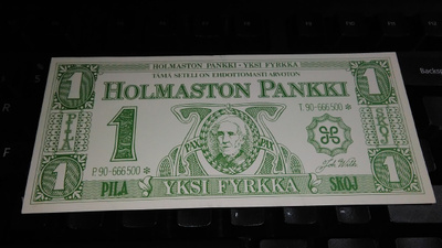 Finland Suomi Holmasto yksi fyrkka UNC