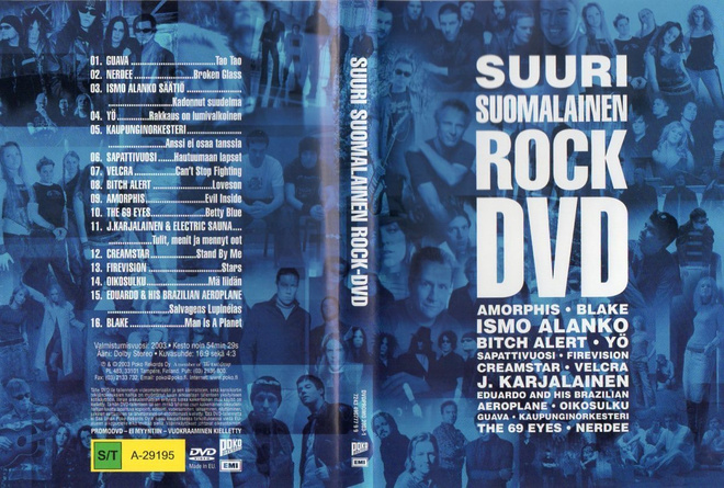 suuri suomalainen rock dvd	(26 070)	k		DVD					16 kpl eri es