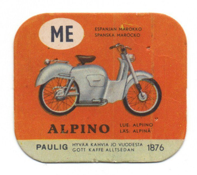 Kahvilappu Paulig ALPINO