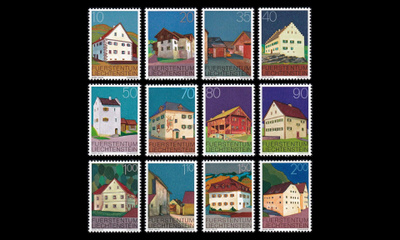 Liechtenstein 694-705 ** Rakennuksia (1978)