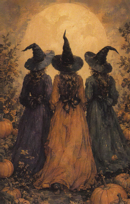 Halloween kolme noitaa