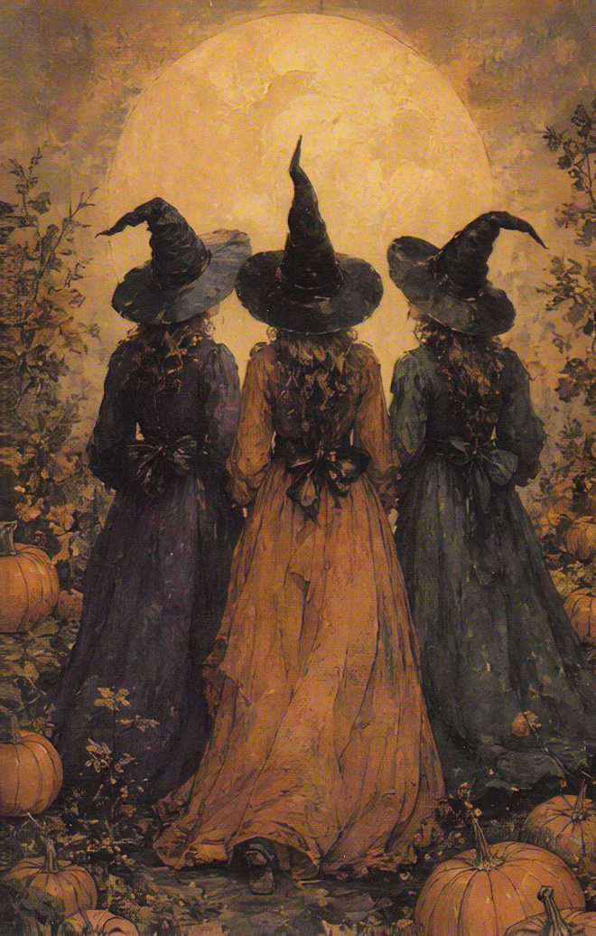 Halloween kolme noitaa