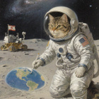 Astronauttikissa avaruudessa - pikkukuva 1