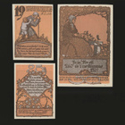 Saksa Notgeld 10, 25, 50 Pfg, Malchow 1922 - pikkukuva 2