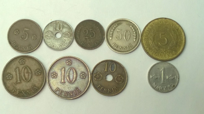 Suomi 5 penniä-5 markkaa(1921-1956)