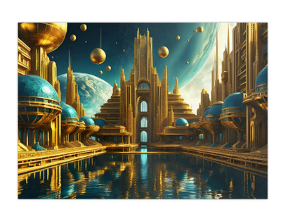 100 kpl uusia Sci-Fi taide julisteita koko A4