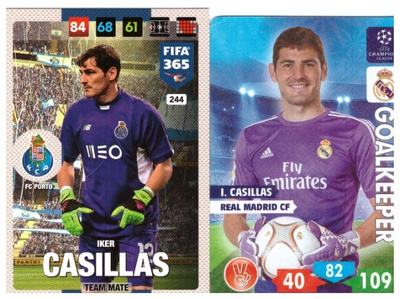 2 x Jalkapallo Mv IKER CASILLAS Real Madrid, Porto