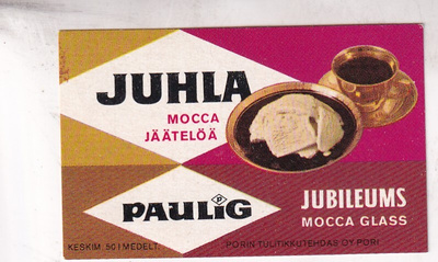 Paulig. Juhla Mocca. jäätelöä ,  s64