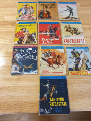 Wanhat Lännensarja-lehdet vuodelta 1959 (10 kpl)