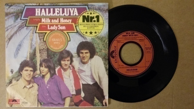Milk and Honey Hallelujah 7" sinkku Eurovision 1979