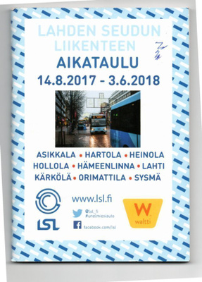 Lahti:  Linja-autojen aikataulu 2017-2018