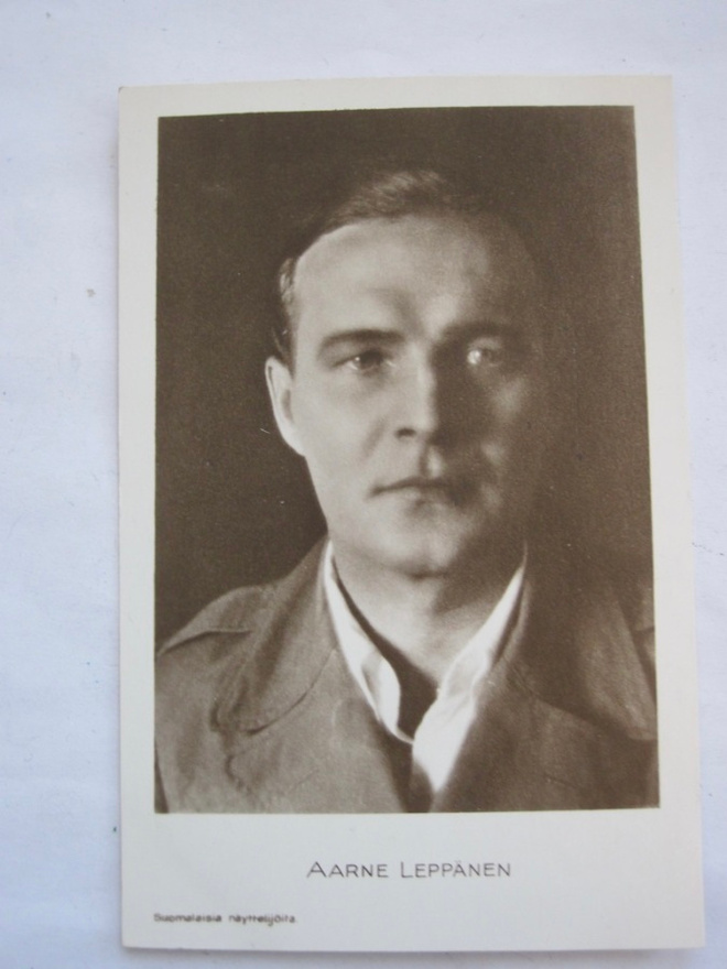 VANHA Postikortti Näyttelijä Aarne Leppänen 1930-l