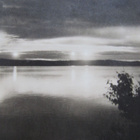 PETSAMO.....Pitkäjärvi, keskiyönaurinko. Vanha kortti. - pikkukuva 2
