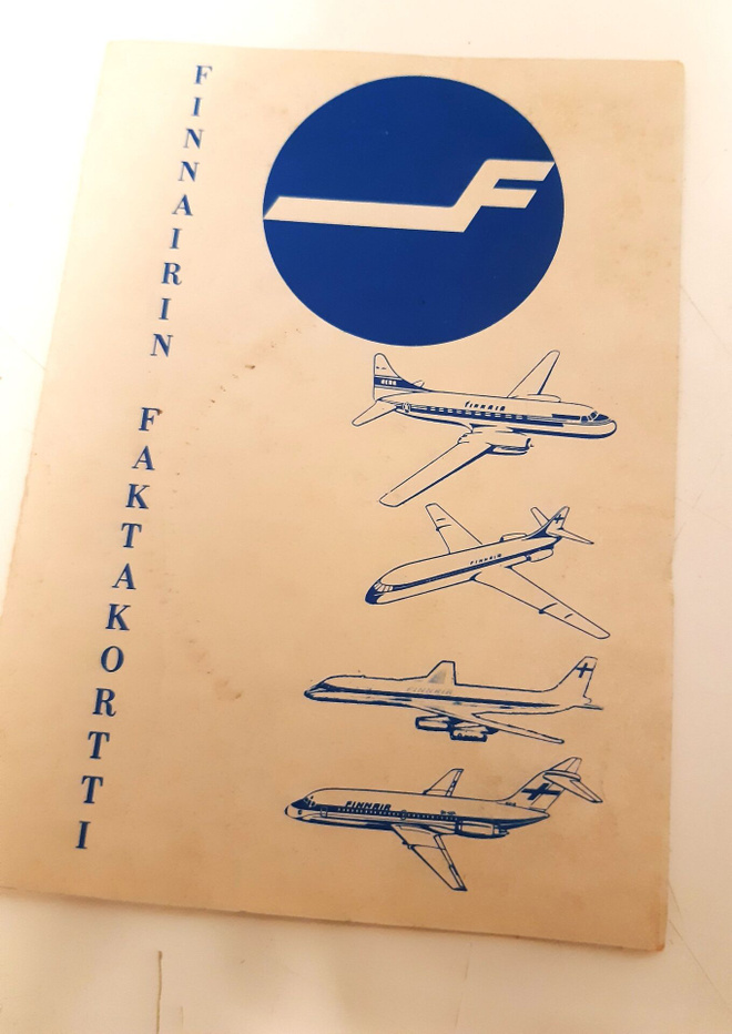 Finnair faktakortti 1972