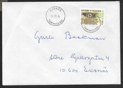 Postil. - Yl.m. 4,50mk (LAPE 781) Ekenäs 26.10.84