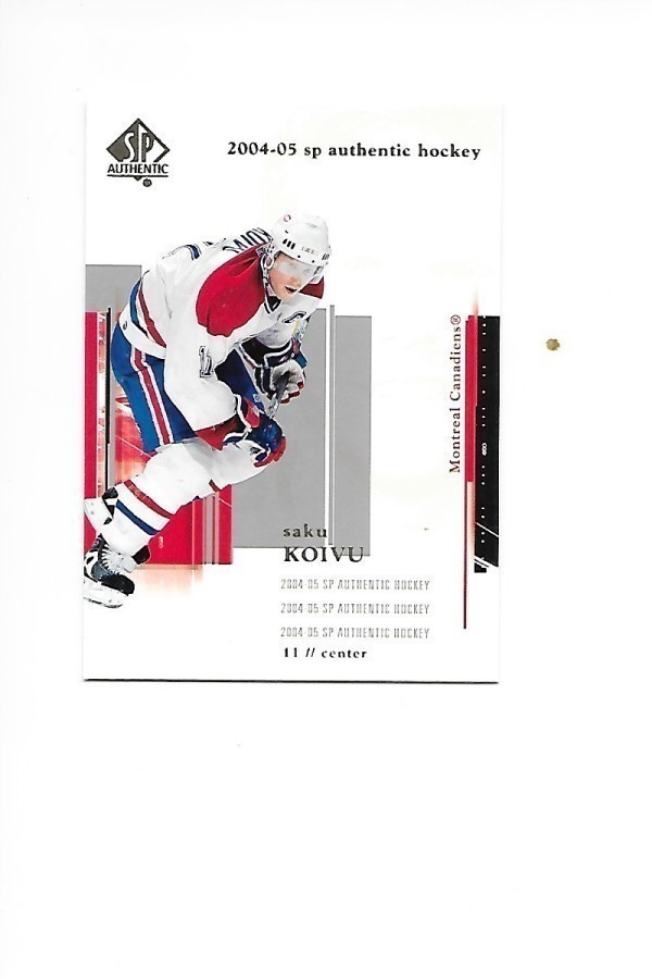 2004-05 SP Authentic #48 Saku Koivu Montreal Canadiens