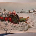 Lapset kuljettavat rahasäkkejä autolla, Uusi Vuosi, p. 1917 - pikkukuva 1