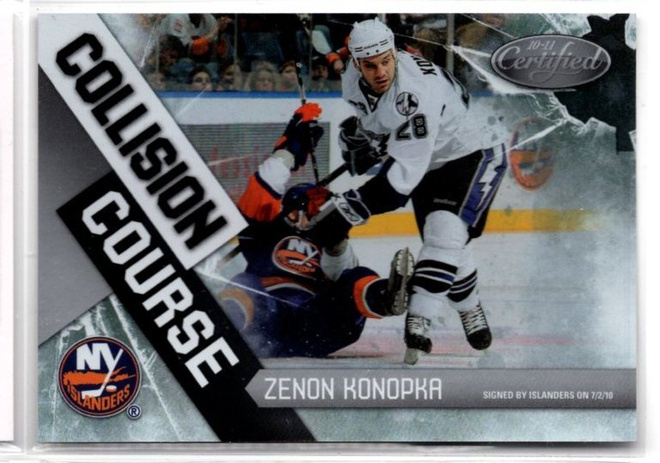 Zenon Konopka 10-11 Panini Certified Collision Course xx/500