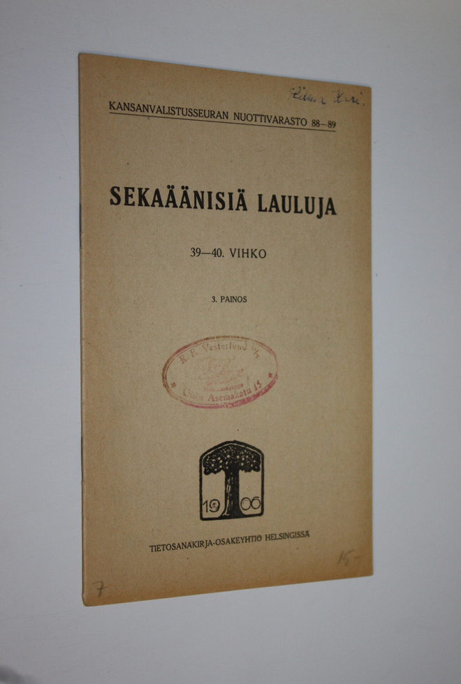 Sekaäänisiä lauluja 39-40. vihko