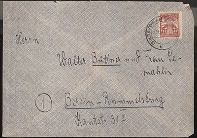DDR Mi 19 kirje