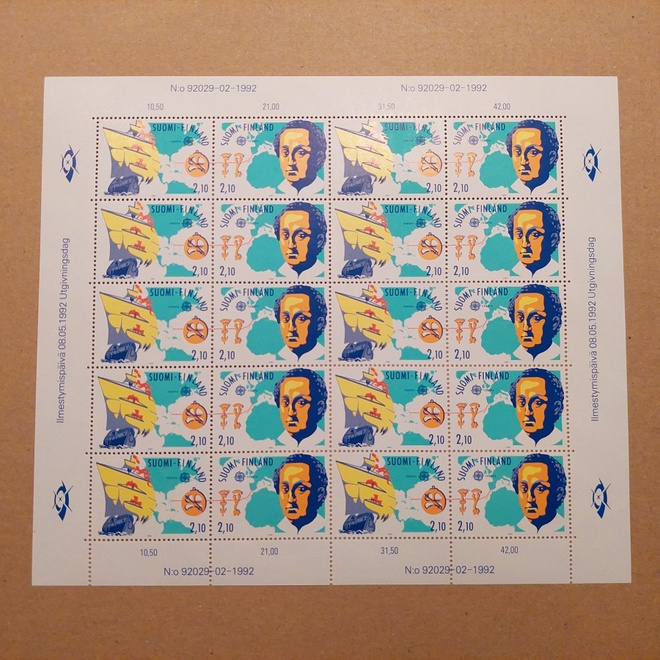 1992 Eurooppa-merkkit arkki **