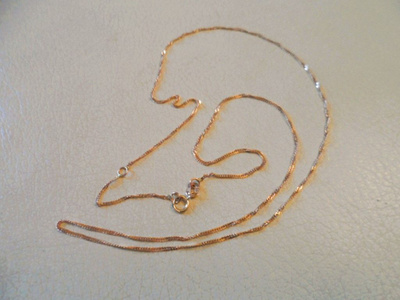 Kultainen 14K ohut ketju 46,5cm