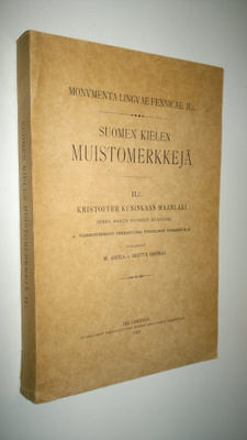 Suomen kielen muistomerkkejä II:2 ; Kristoffer Kuninkaan ...