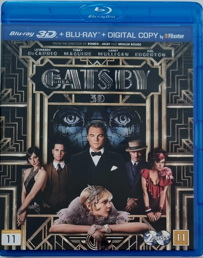 THE GREAT GATSBY 3D BLU-RAY + BLU-RAY