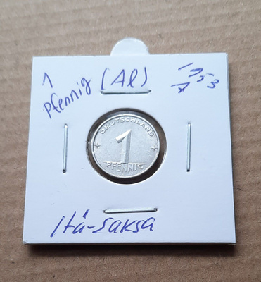 Itä-Saksa1 pfennig(Al), A 1953